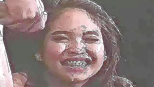 Prachtige brunette en haar vriendje verspillen geen tijd oma wordt geneukt op de bank